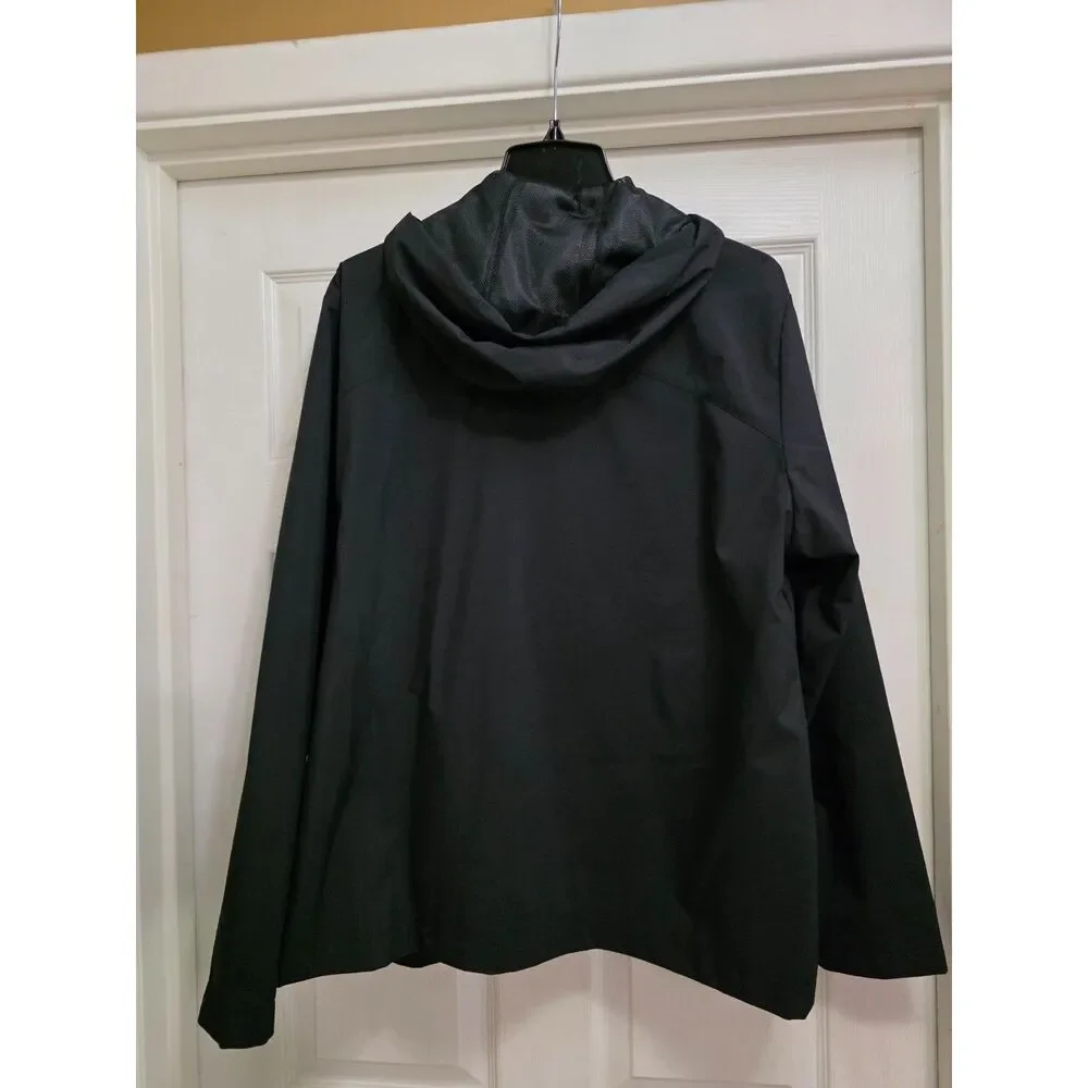 Castore Ireland Rain Jacket Black Waterproof Hooded Soccer Football XL USA 14